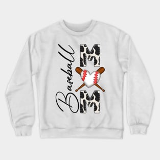 Baseball Player mom Sport Family Gift For Women Mother day Crewneck Sweatshirt